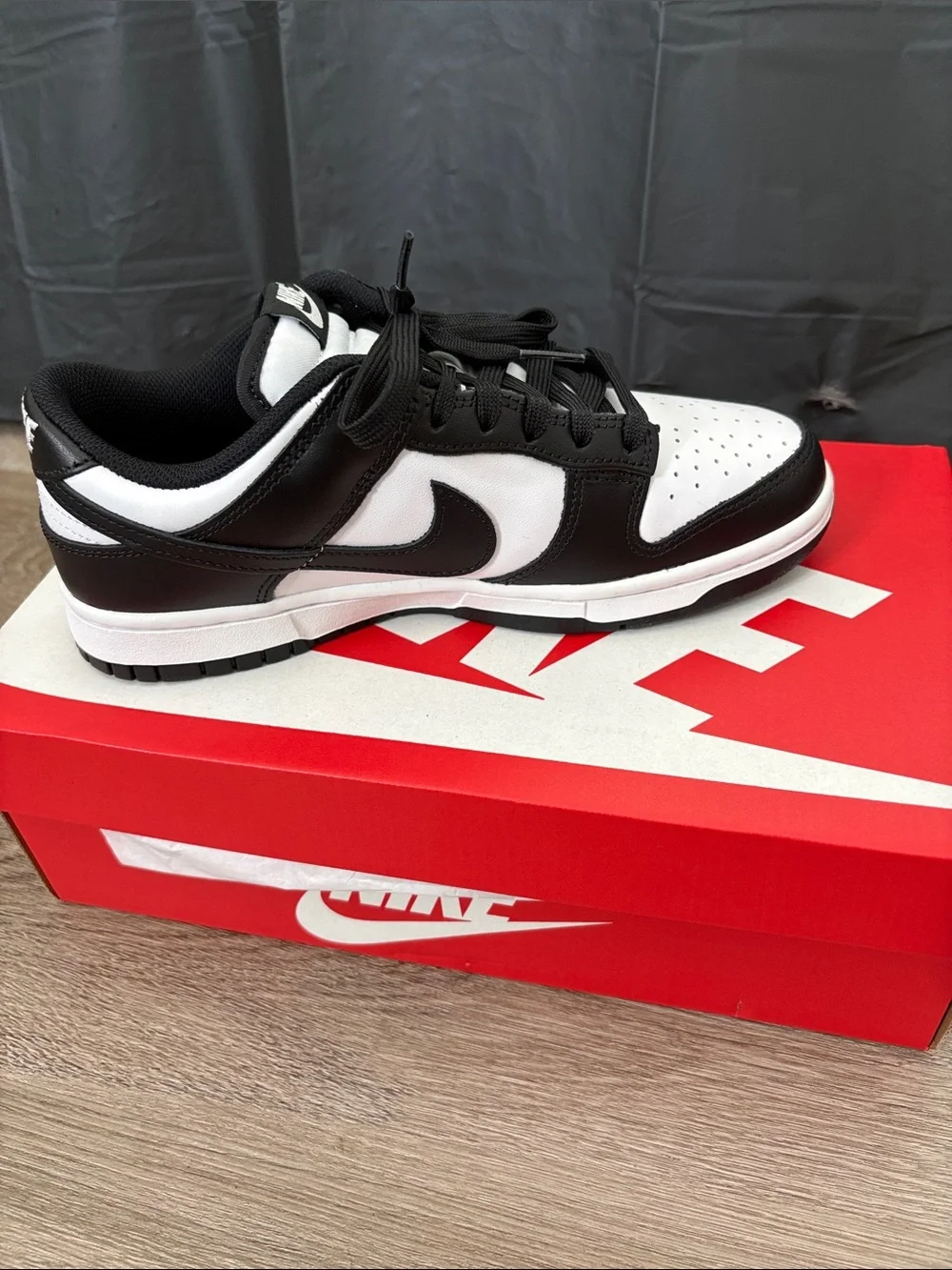 Nike Black and White Low-Top Skate Sneakers